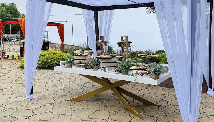 Chef Dora Presents - Corporate events catering table scape